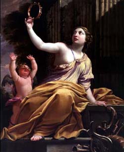 Panel of Erato by Vouet