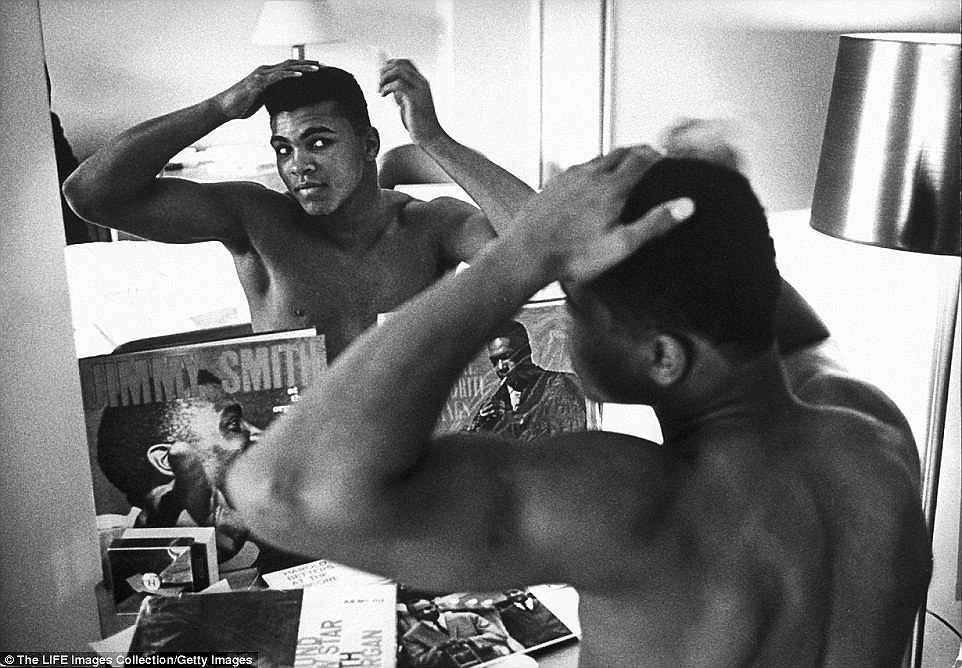 Ali looks at himself in the mirror and told anyone who would listen that the was both handsome and pretty 
