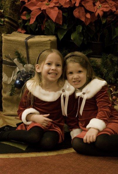 Photo: Aryanna and Alaya ready for Christmas