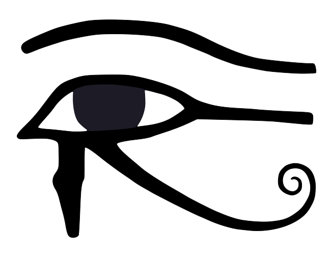 File:Eye of Horus bw.svg