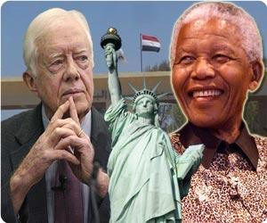 Nelson Mandela and Jimmy Carter for Palestine