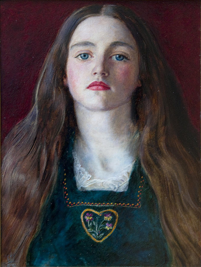 Portrait of Sophie Gray 1857 Painting by John Everett Millais